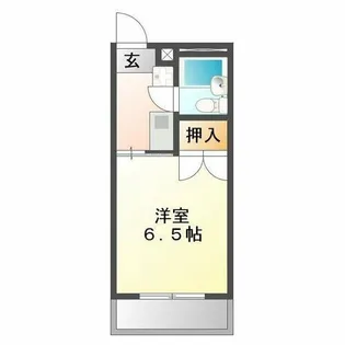 ハイシティ弥生【203号室】の間取り