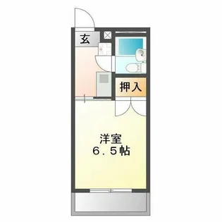 ハイシティ弥生【2階】の間取り
