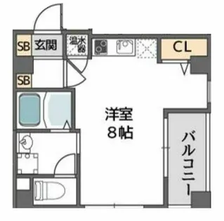 コンフォール南森町【10階】の間取り