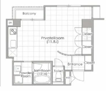 ソーレブリアンテ【10階】の間取り