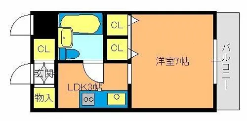 アーバンエース西神戸パル【3階】の間取り