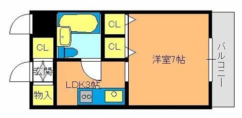 アーバンエース西神戸パル【3階】の間取り
