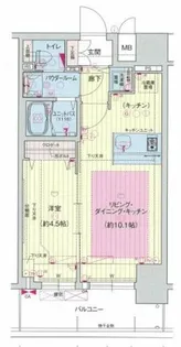 プレサンス立売堀アーバンスタイル【14階】の間取り