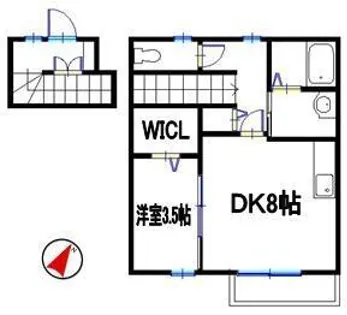 コンフォート新野辺【2階】の間取り