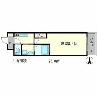 ティーズ・カサ北白川【2階】の間取り