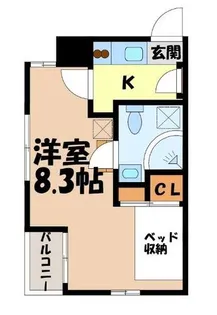 ソリッド則武【1階】の間取り