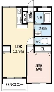 カーサ1048【303号室】の間取り