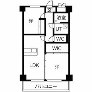 ビュークレスト折立【203号室】の間取り