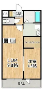 ポンテ・リング 弐番館【1階】の間取り