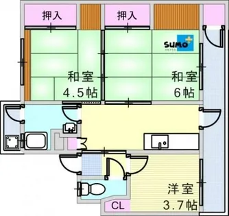 大蔵谷住宅【3階】の間取り