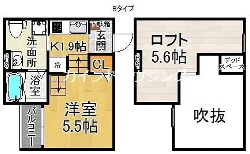 ラヴィータ御崎【1階】の間取り