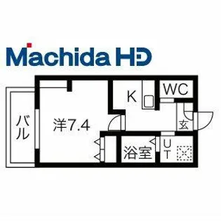 ジーイーサンク【1FB号室】の間取り