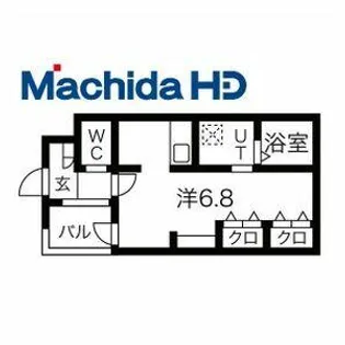ジーイーサンク【1FD号室】の間取り