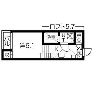 ハーモニーテラス鶴田Ⅱ【1階】の間取り