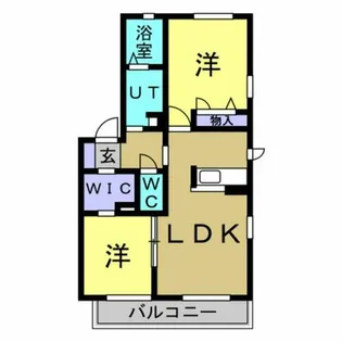 ヴィラAOYAMA A【101号室】の間取り