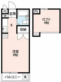 メゾンクレール【2階】の間取り