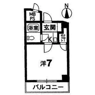 ホーユウコンフォルト宝殿【101号室】の間取り