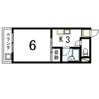1Kの間取り画像