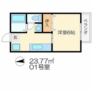 ニーロッソ【1階】の間取り