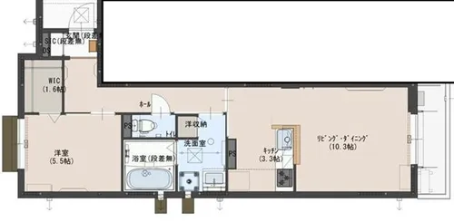 おたふく荘【3C号室】の間取り