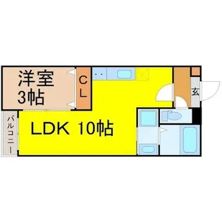 WARREN SHIBATAⅠ【1階】の間取り