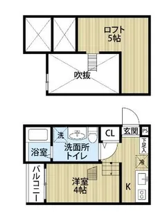 Ivy菊井【2階】の間取り
