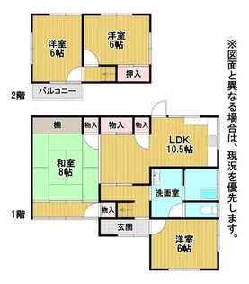 福岡県北九州市小倉北区熊谷1丁目【一戸建】の間取り