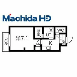 土師町エヌエム・スワサント・ヌフ・ノース【3FC号室】の間取り