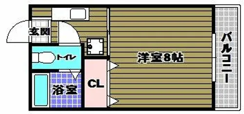 帝塚山パークハイツ【2階】の間取り