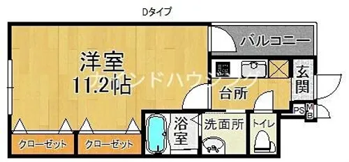 フジパレス北加賀屋Ⅵ番館【3階】の間取り