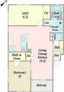 コンフォール横山【1階】の間取り