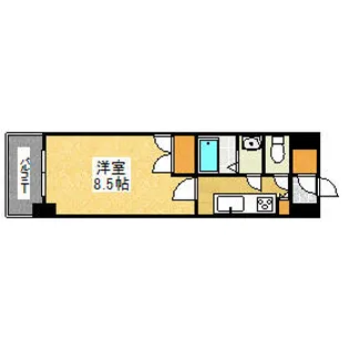 NO.88マリナゲートサンズ【322H号室】の間取り