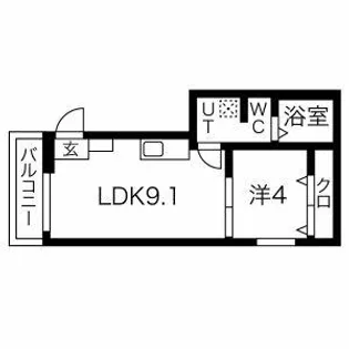 YS maison CAMELIA【202M号室】の間取り