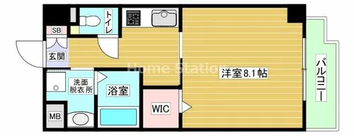 大阪府大阪市福島区玉川4丁目【マンション】の間取り