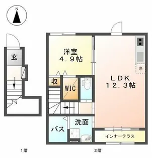 セルバ【201号室】の間取り