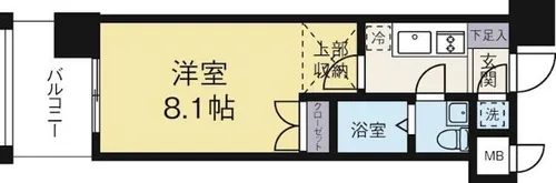福岡県福岡市博多区堅粕3丁目【マンション】の間取り