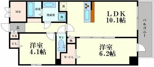 DAIYASTORK阿波座【8階】の間取り