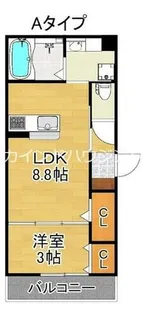 PLAISIR LA LUMIERPURE【1階】の間取り