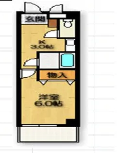 クレール内山【4階】の間取り