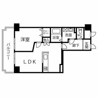 レジデンス泉【8階】の間取り