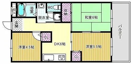 浅野マンション【3階】の間取り