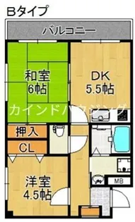 レジデンス朝日Ⅱ【3階】の間取り