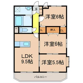 ユーミー マンション アルファ【3階】の間取り