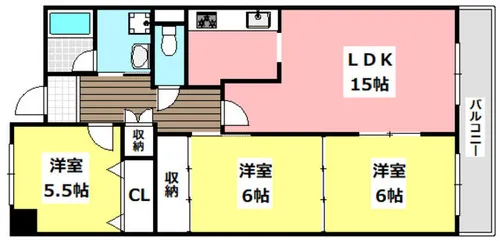 グランデパイース【4階】の間取り