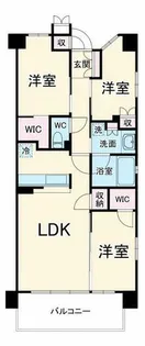 シエリア京都西大路【7階】の間取り
