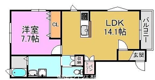 ハイムレイワ【1階】の間取り