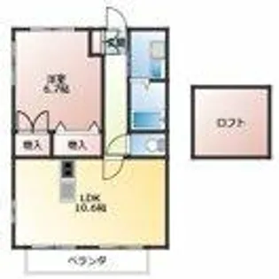 愛知県春日井市味美町3丁目【アパート】の間取り