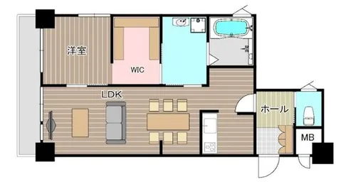 紅梅台ハイツ2号棟【214号室】の間取り