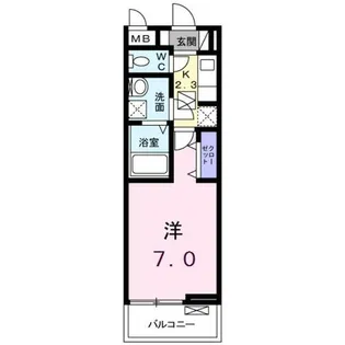 ルミエール・M【1階】の間取り