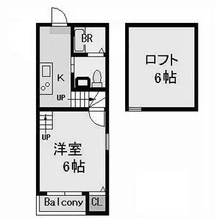 グランコンフォール米野Ⅳ【2階】の間取り